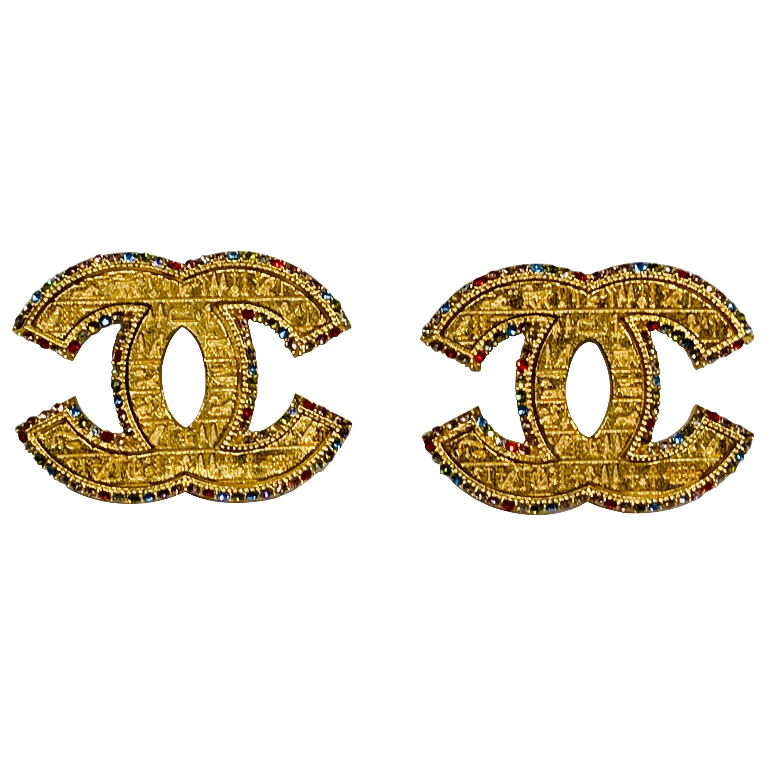 Chanel métiers d'Art CC Drop Earrings