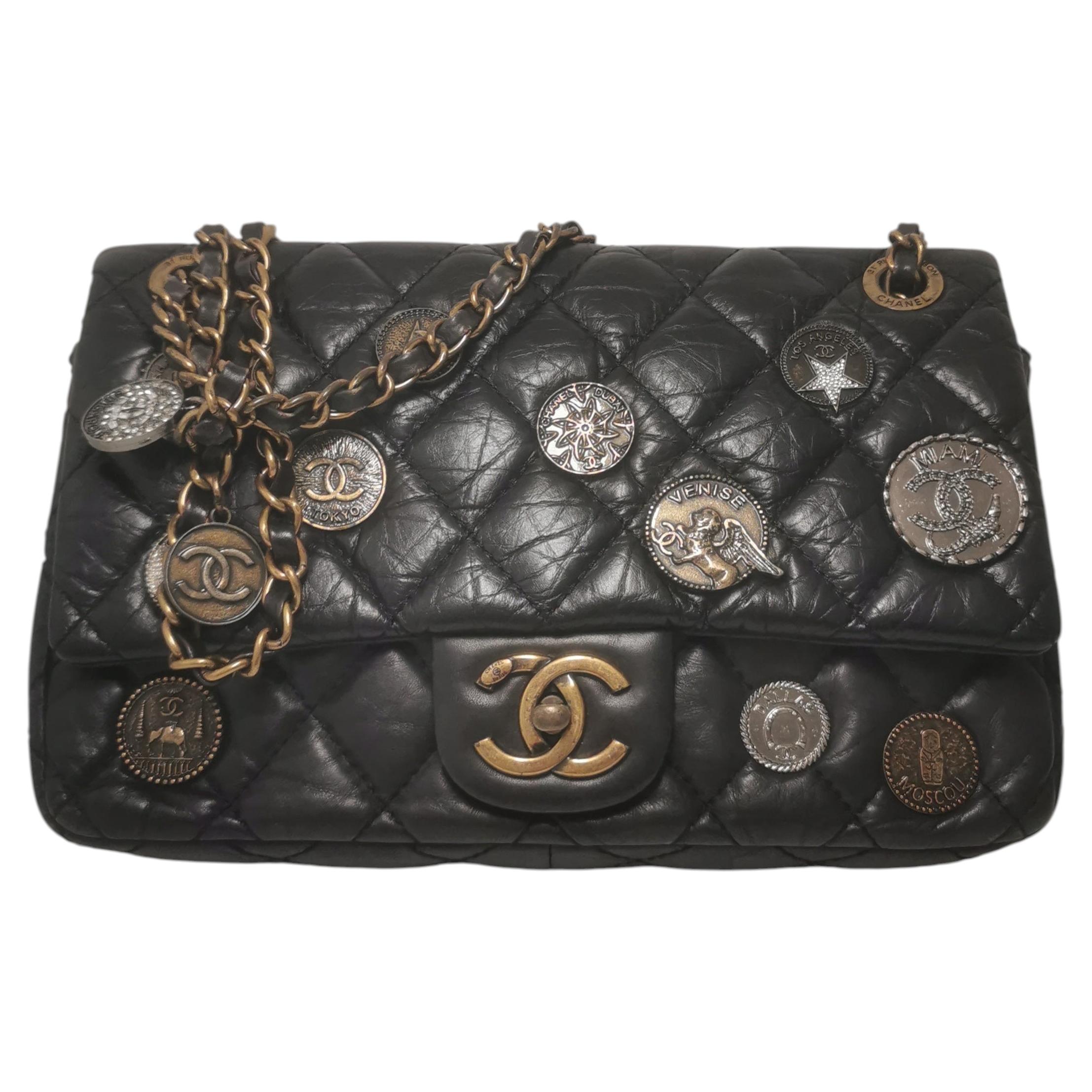 Chanel Métiers d’Art Paris–Moscow Charm Quilted Classic Flap CF Lamb Skin Bag