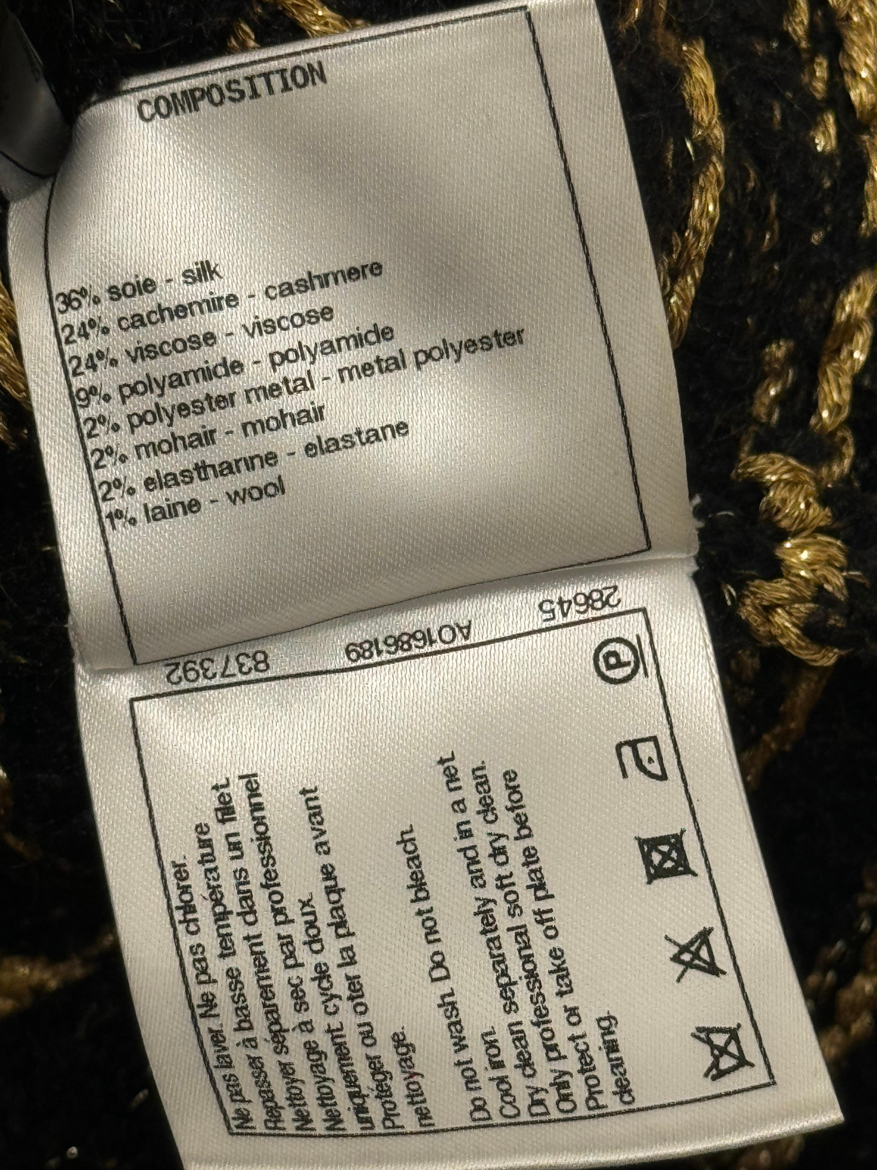 Chanel métiers d'art Paris New York Egyptian collection runway sweater 6
