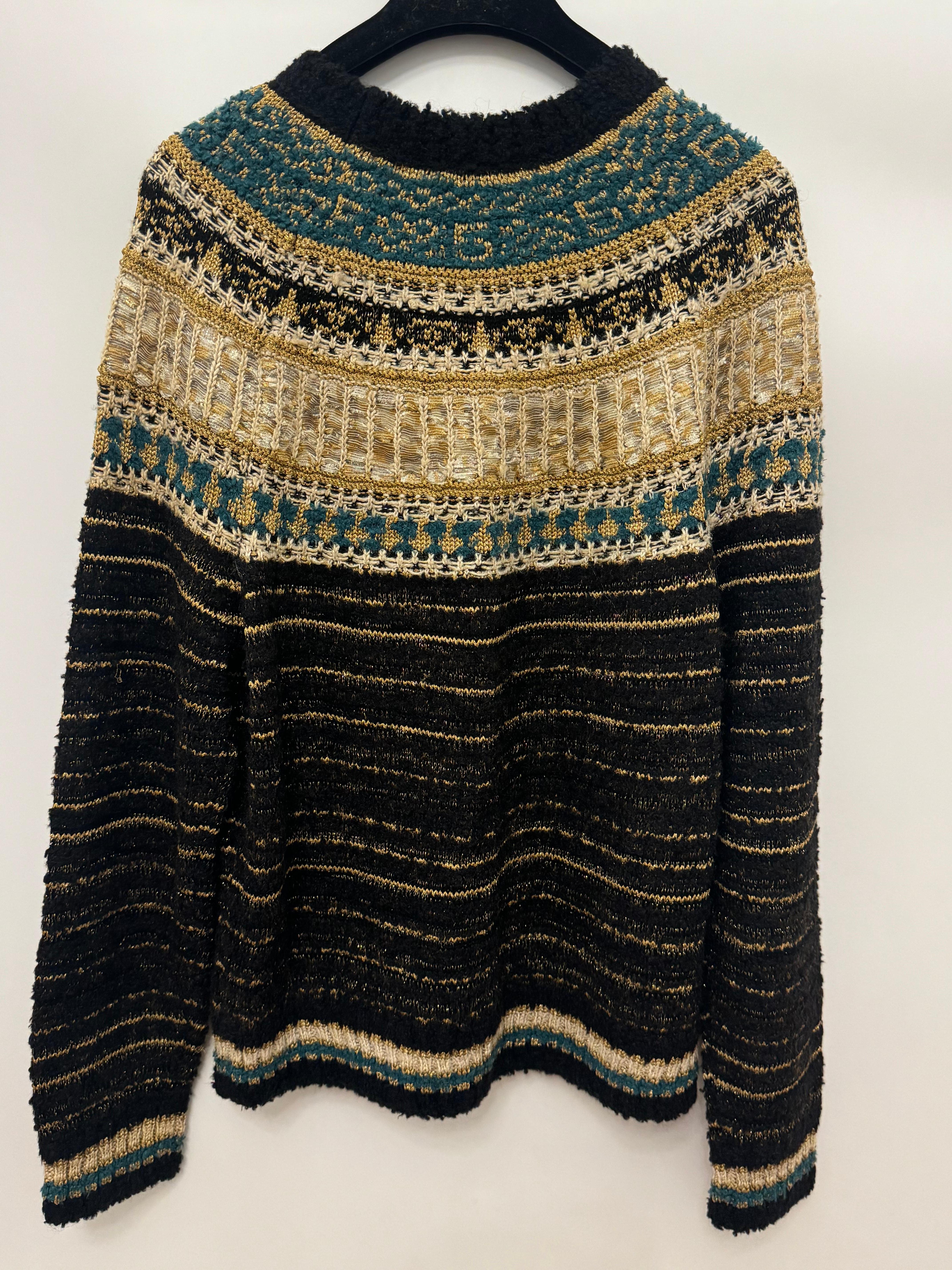 Chanel métiers d'art Paris New York Egyptian collection runway sweater 7