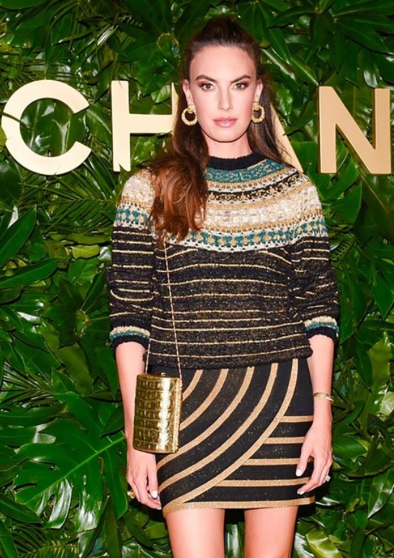 Chanel métiers d'art Paris New York Egyptian collection runway sweater 1