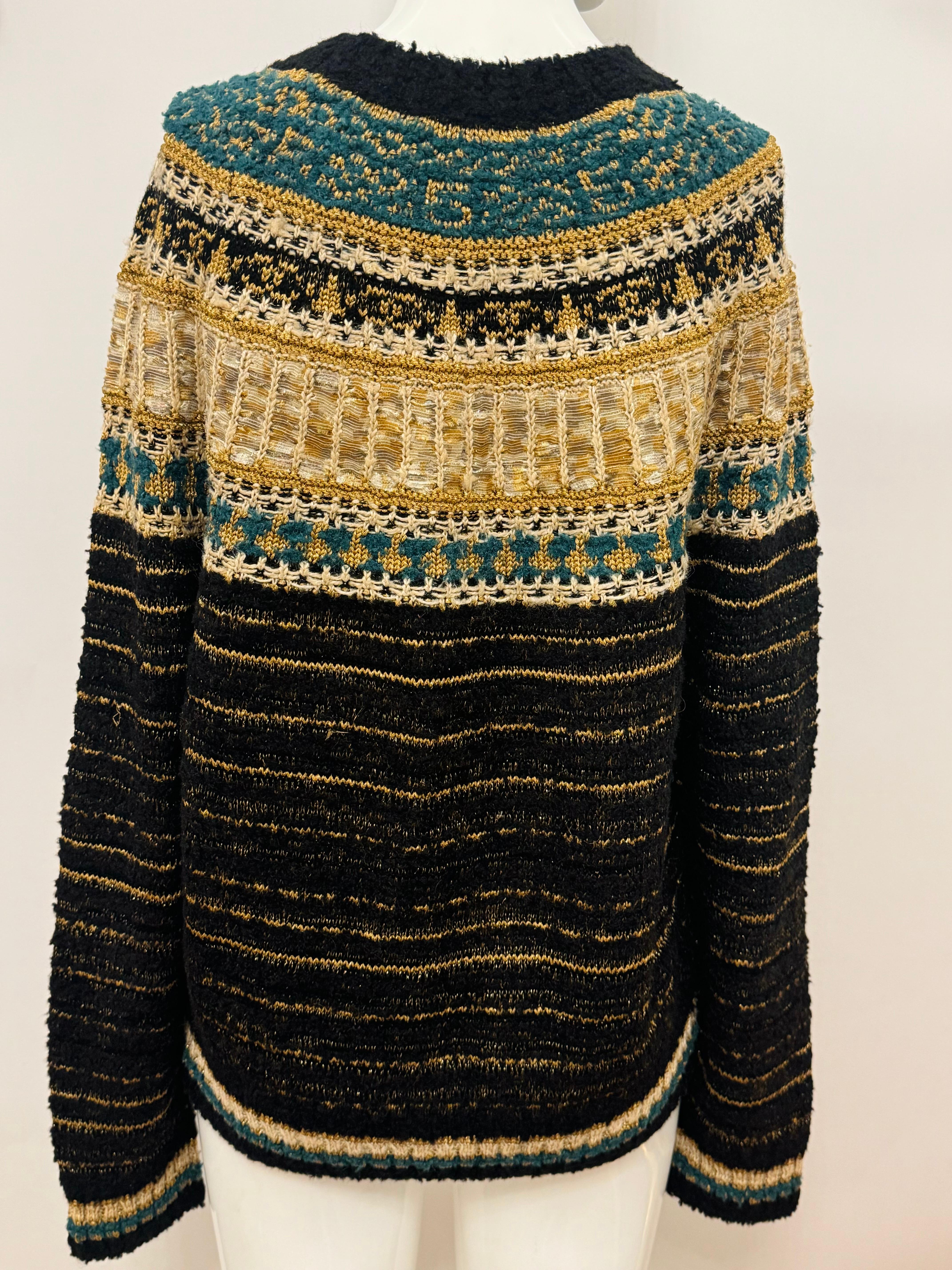 Chanel métiers d'art Paris New York Egyptian collection runway sweater 4