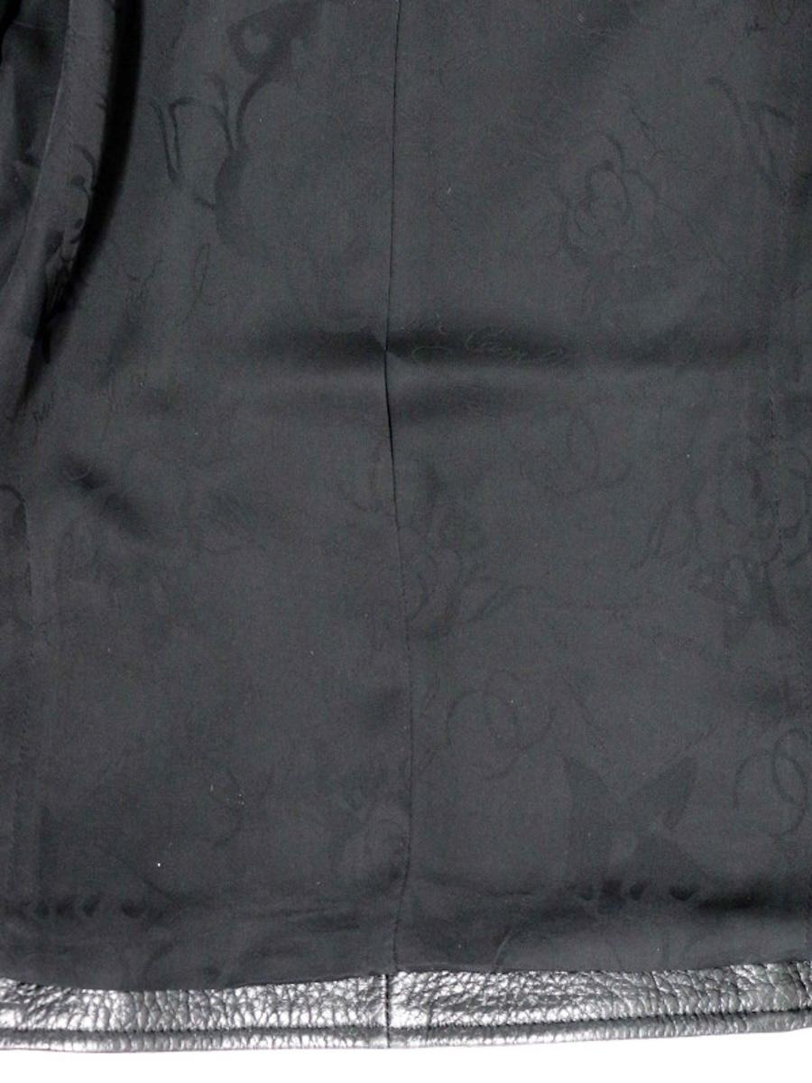 Giacca in pelle Chanel Métiers d'art Paris-Rome 2015/2016 in vendita 3