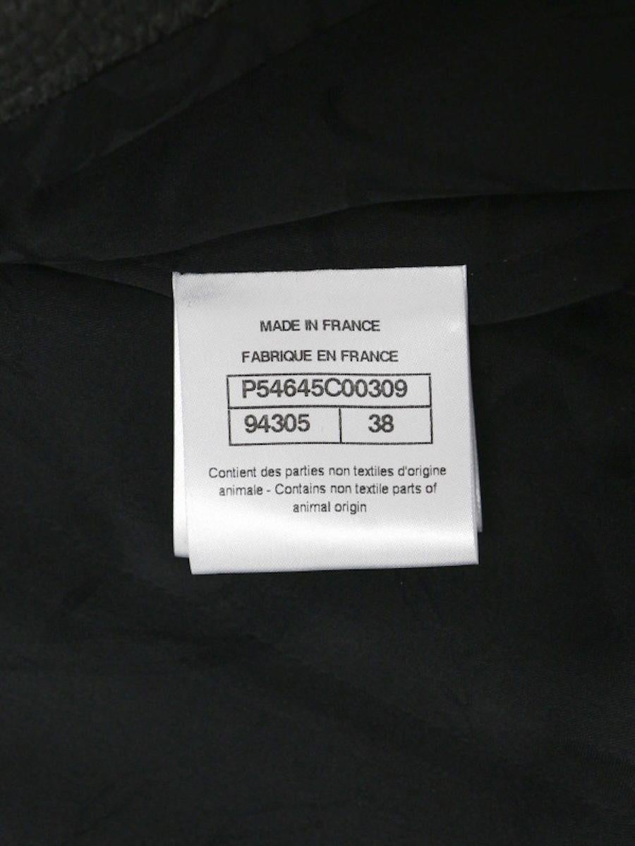 Giacca in pelle Chanel Métiers d'art Paris-Rome 2015/2016 in vendita 5