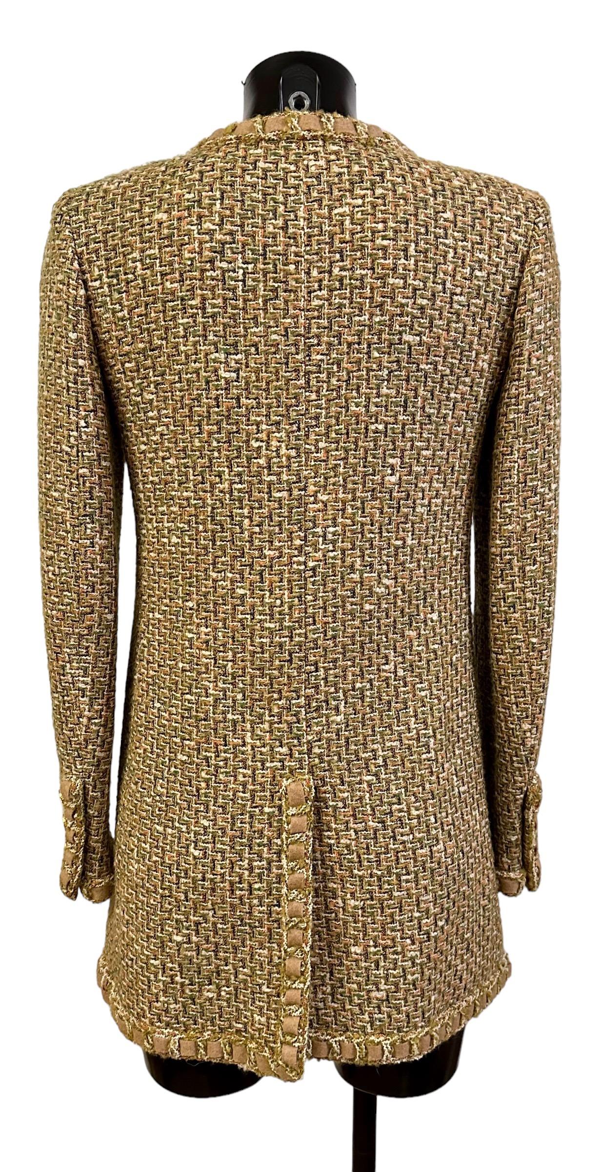 Chanel Métiers d'Art Paris-Rome Fall 2016 Tweed Jacket For Sale 1