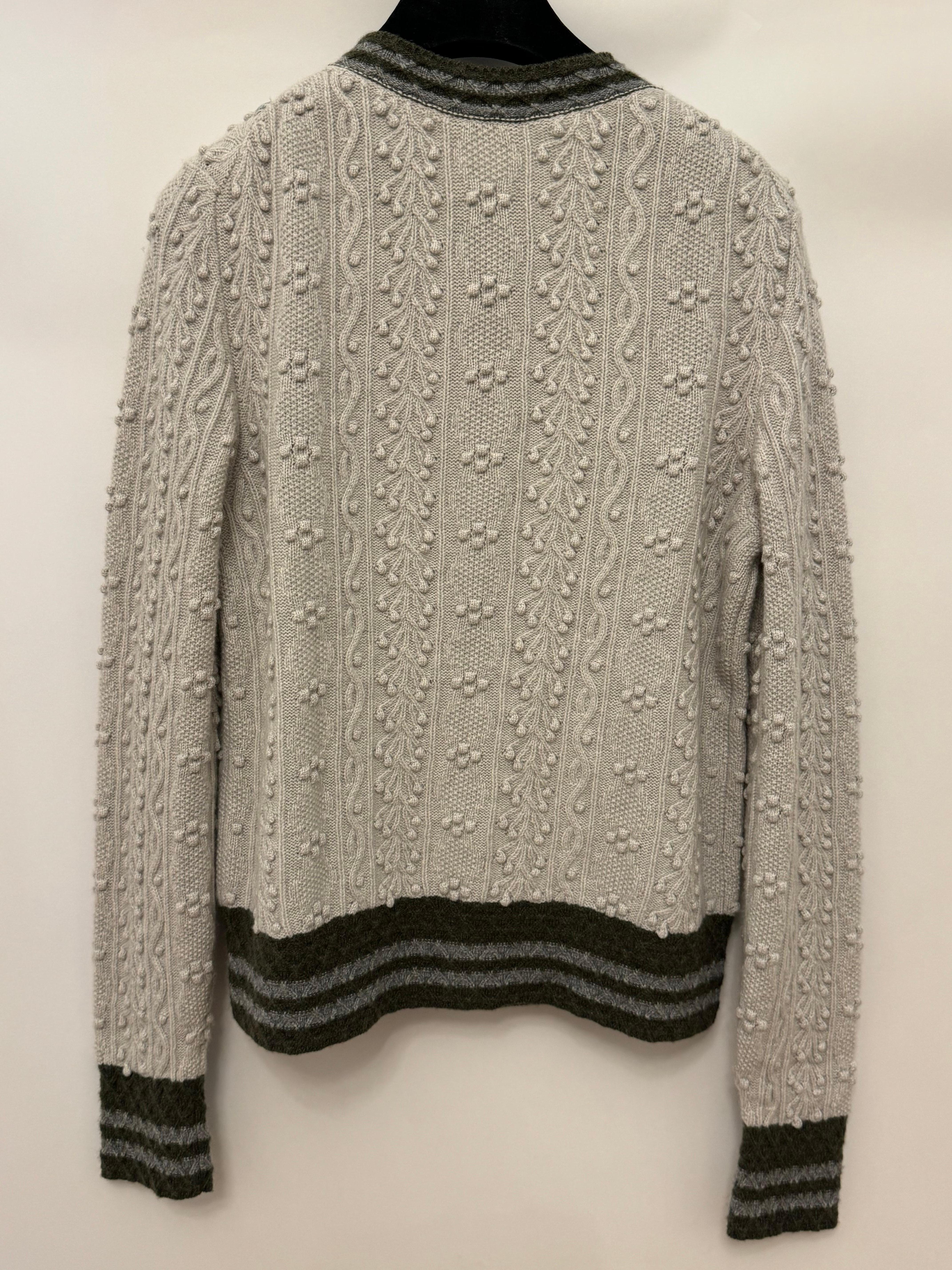 Chanel métiers d'art Paris Salzburg pre fall 2015 cardigan en broderie de cachemire. en vente 9