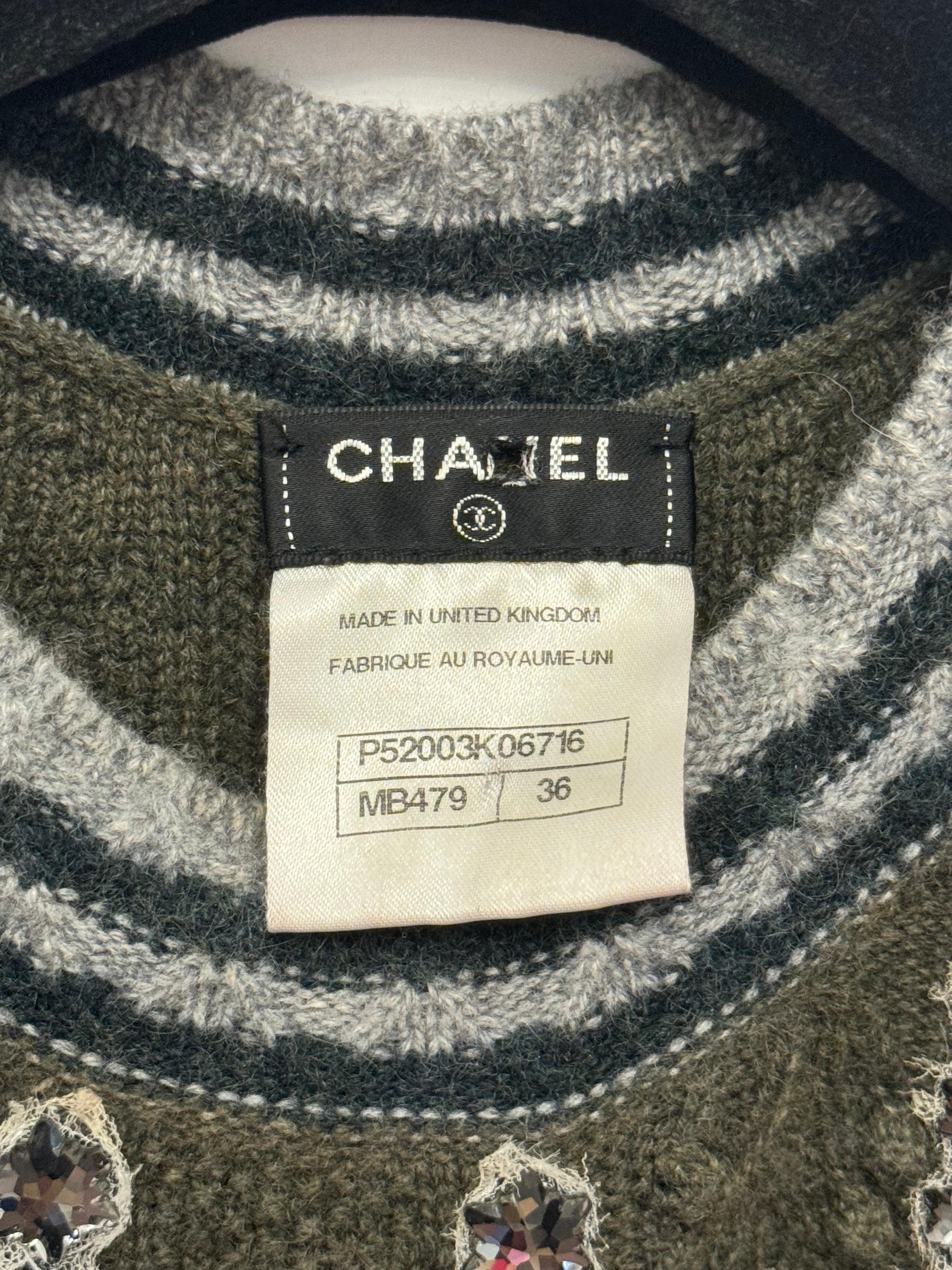 Chanel métiers d'art Paris Salzburg Pre Fall 2015 Laufsteg Kaschmirpullover im Zustand „Gut“ im Angebot in PARIS, FR