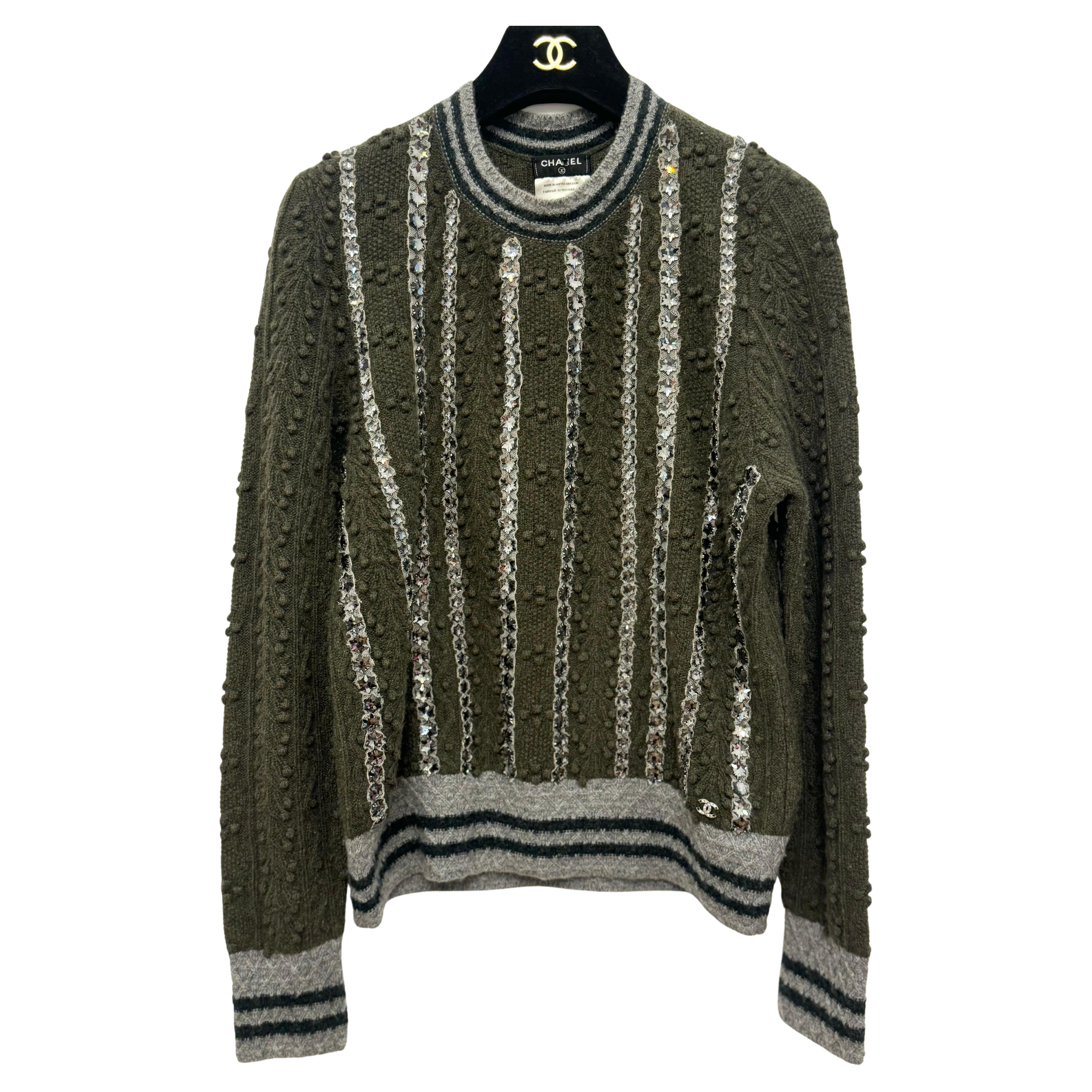 Chanel métiers d'art Paris Salzburg Pre Fall 2015 Laufsteg Kaschmirpullover im Angebot