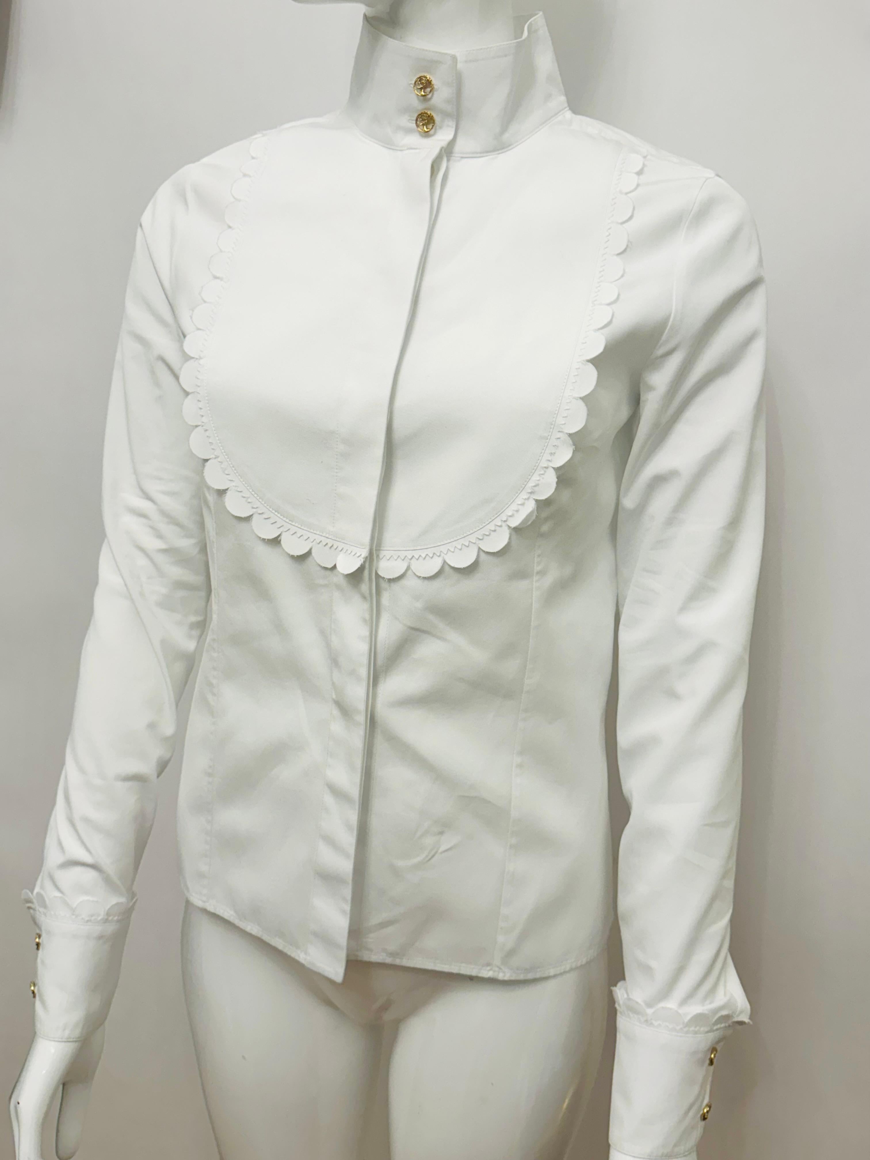 Chanel métiers d'art Parigi Salisburgo sfilata pre autunno 2015 camicia in cotone In condizioni ottime in vendita a PARIS, FR