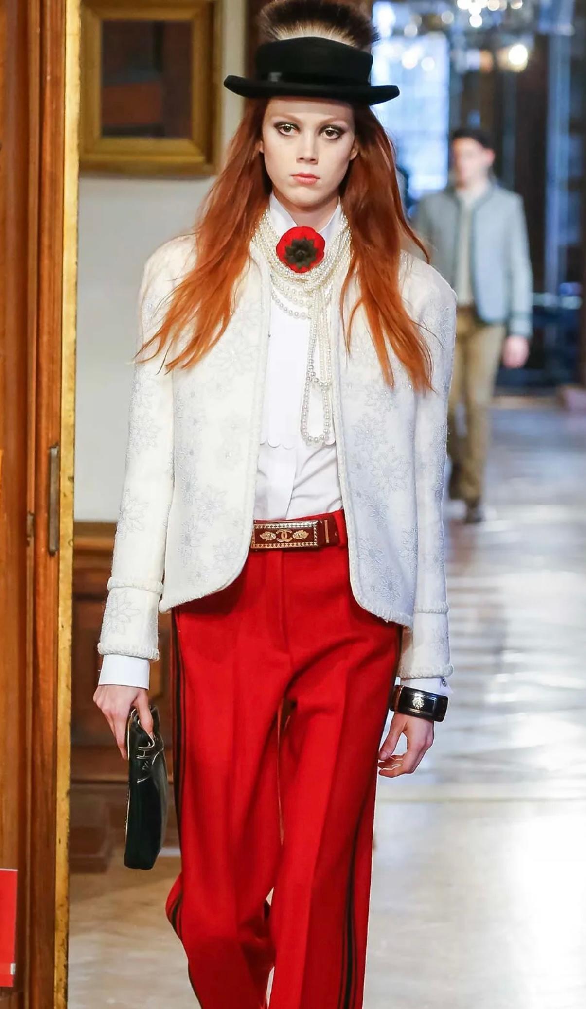 Chanel métiers d'art Parigi Salisburgo sfilata pre autunno 2015 camicia in cotone in vendita 2