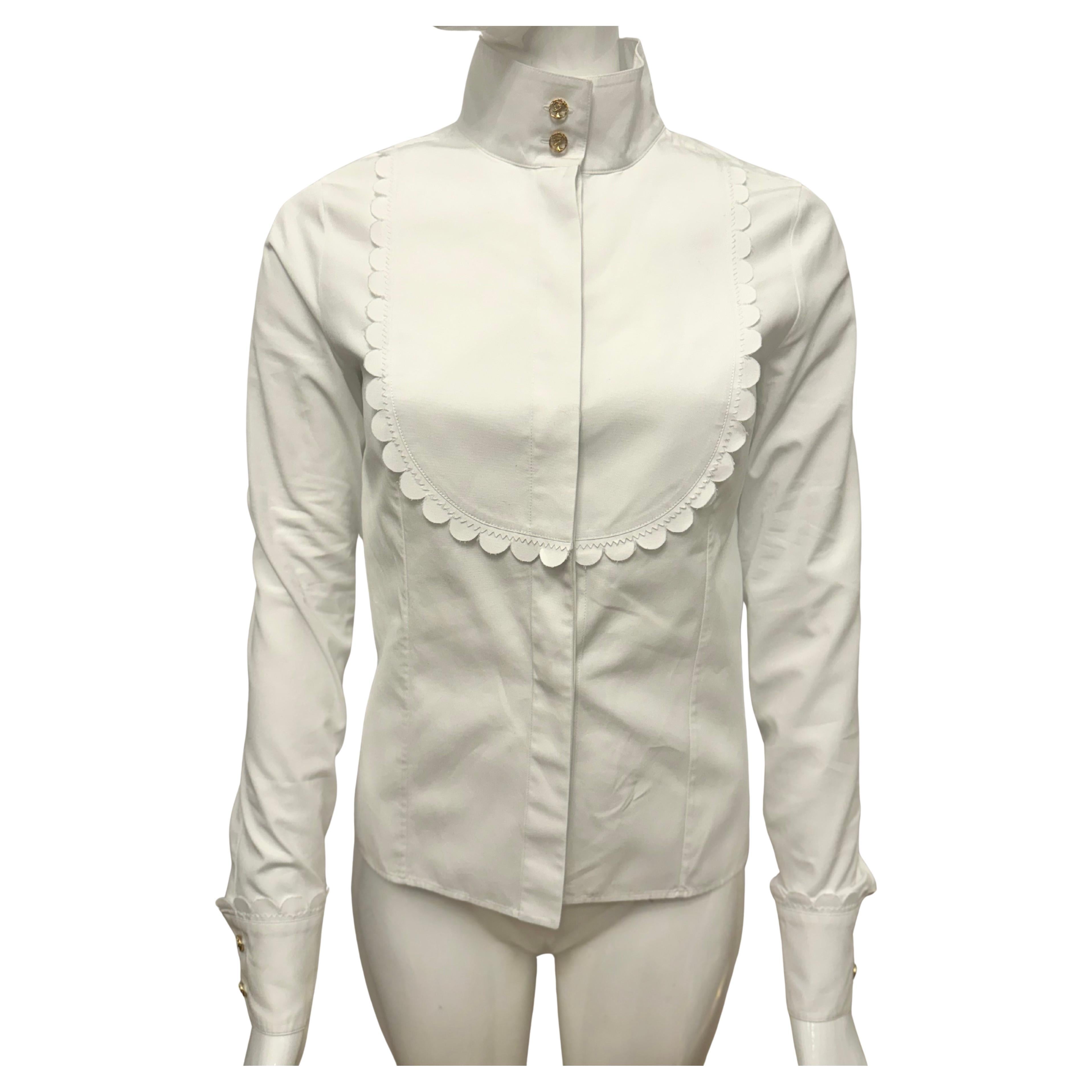 Chanel métiers d'art Parigi Salisburgo sfilata pre autunno 2015 camicia in cotone in vendita