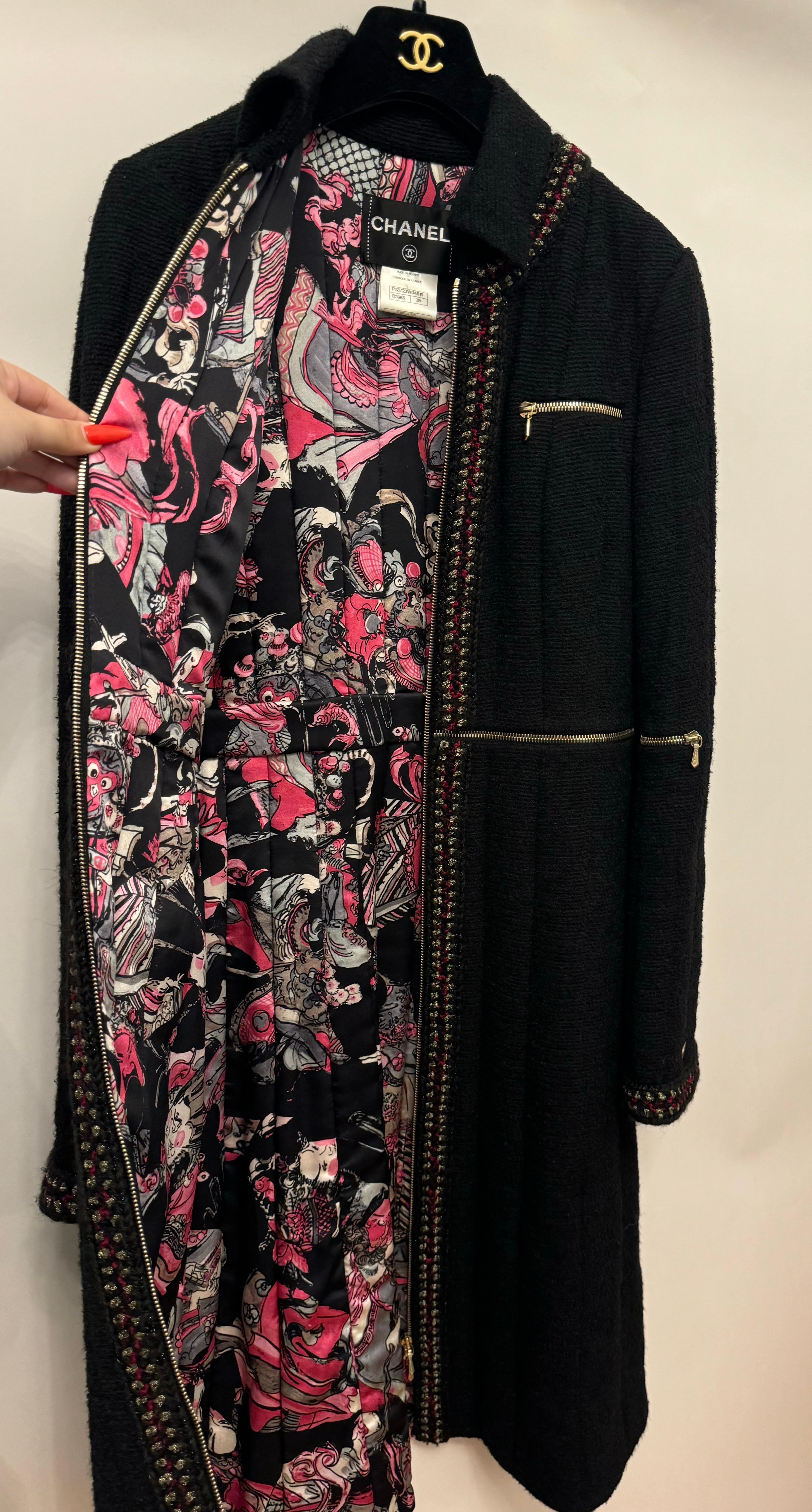 Chanel Métiers d'art Paris Shanghai manteau du défilé pré automne 2010 par Karl Lagerfeld Unisexe en vente