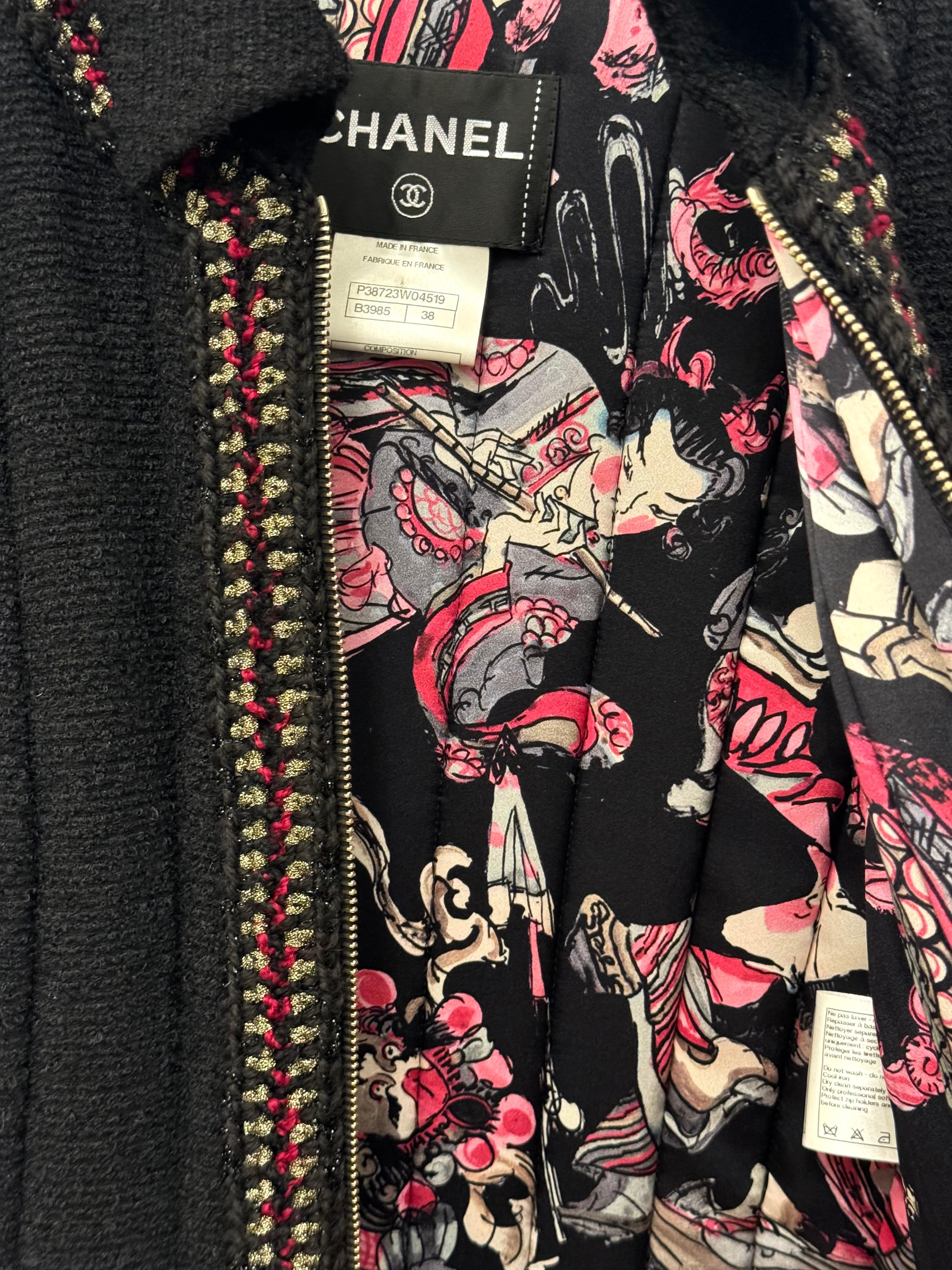 Chanel Métiers d'art Paris Shanghai manteau du défilé pré automne 2010 par Karl Lagerfeld en vente 1