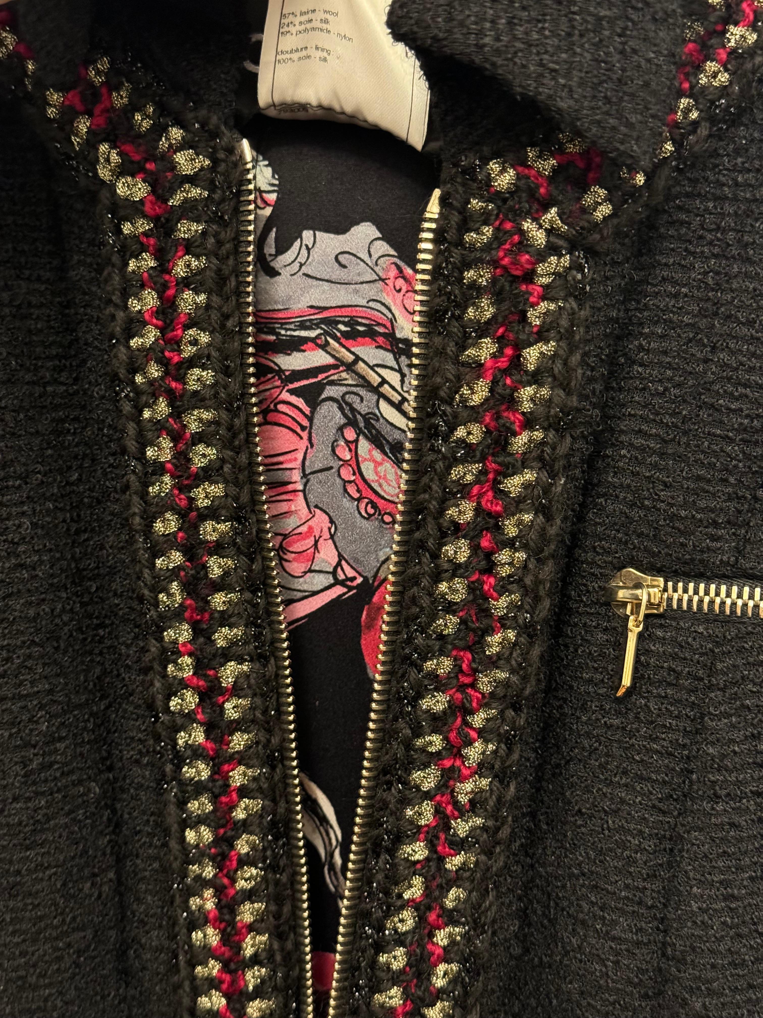 Chanel Métiers d'art Paris Shanghai manteau du défilé pré automne 2010 par Karl Lagerfeld en vente 2