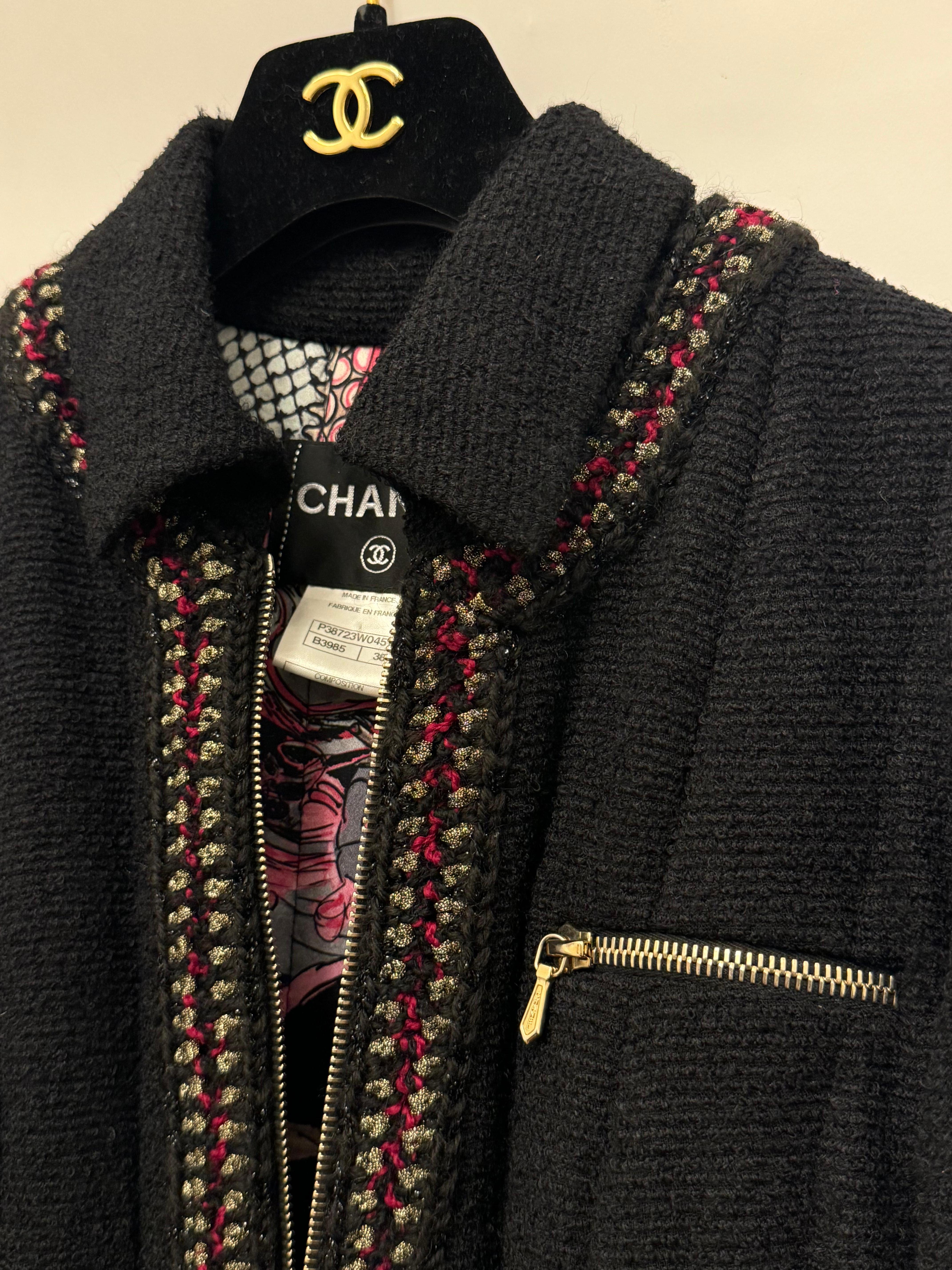 Chanel Métiers d'art Paris Shanghai manteau du défilé pré automne 2010 par Karl Lagerfeld en vente 3