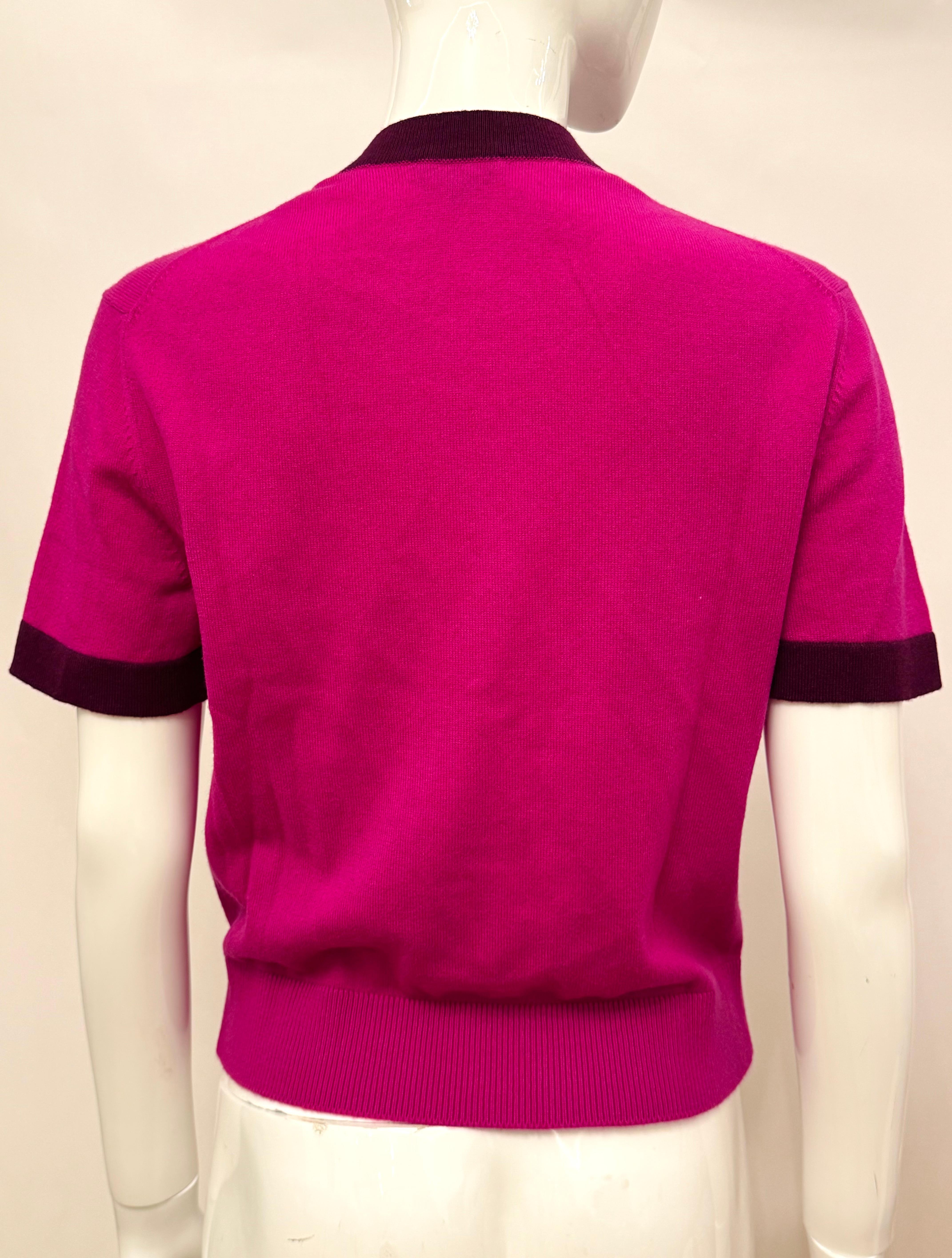 Chanel métiers d’art Pre Fall 2020 runway short sleeve cashmere cardigan For Sale 10