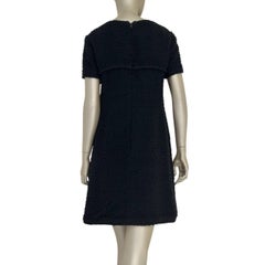 Chanel Mid-2000s Black Short Sleeve Boucle Dress Sz.42