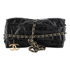 Chanel Midnight Swim Baluchon Clutch Quilted Calfskin