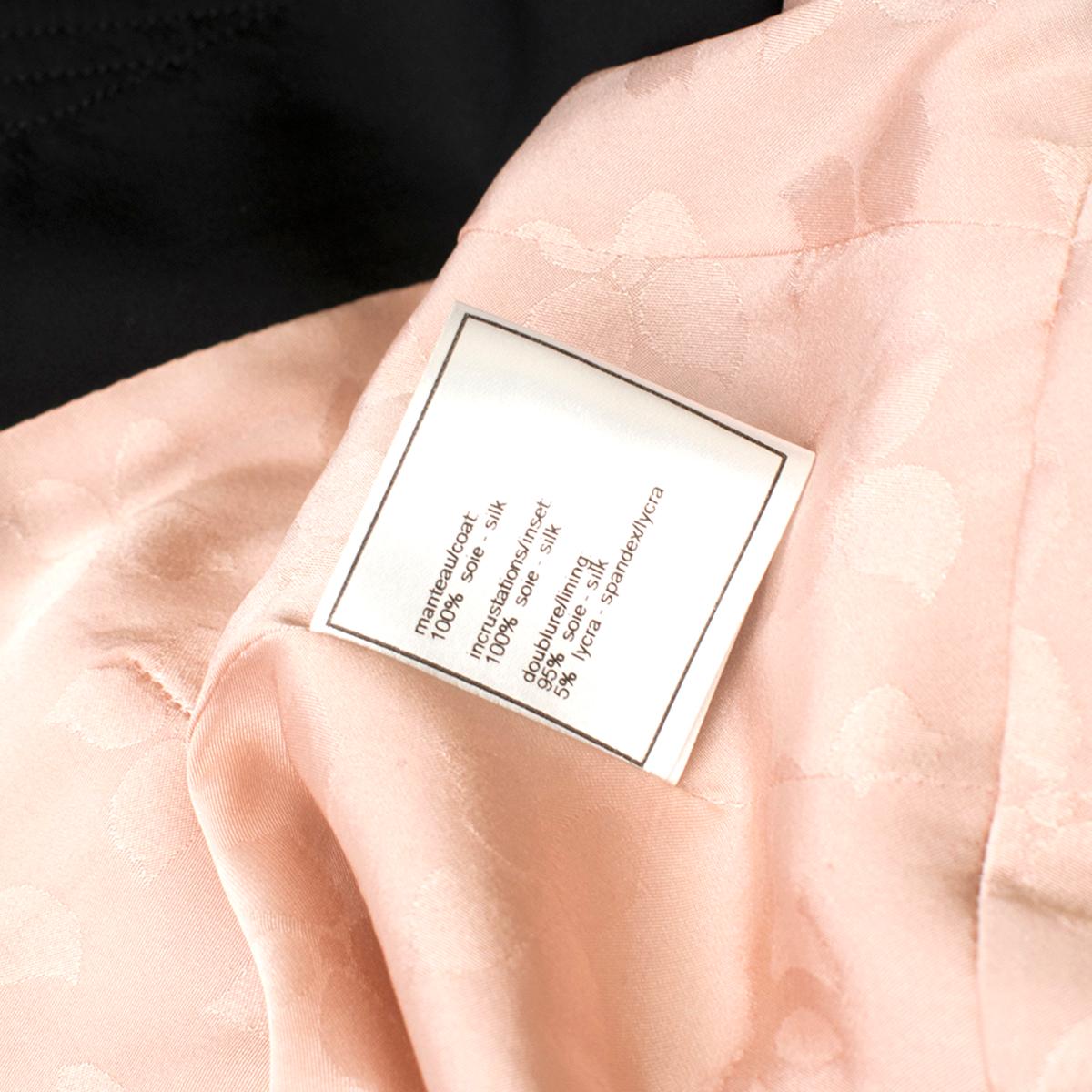 Chanel Milkshake Pink Silk Tweed Coat FR 36 3