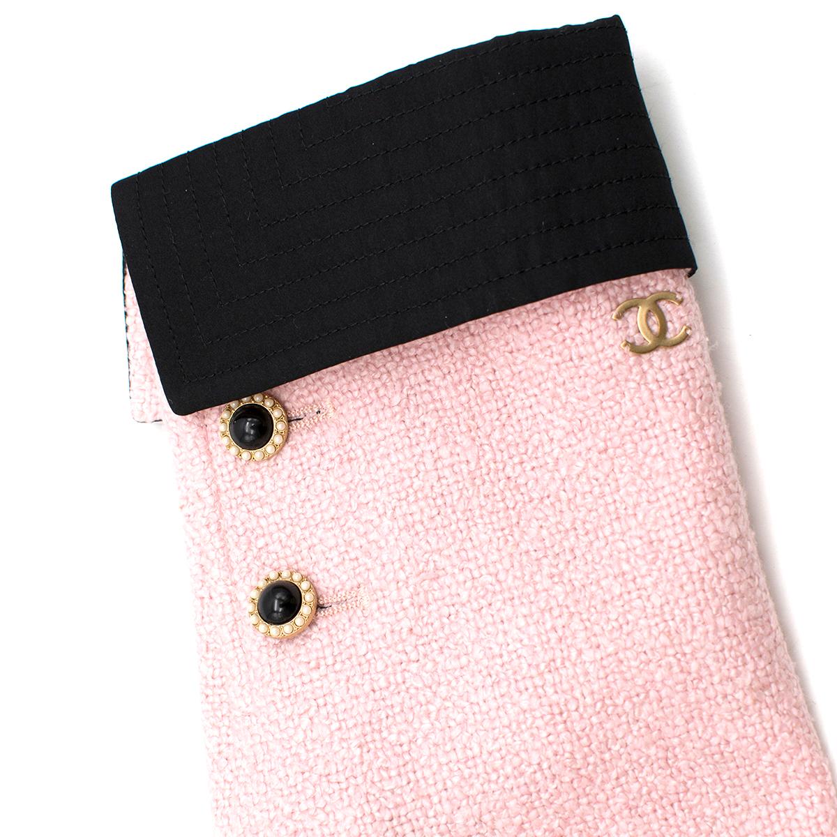 Chanel Milkshake Pink Silk Tweed Coat FR 36 4