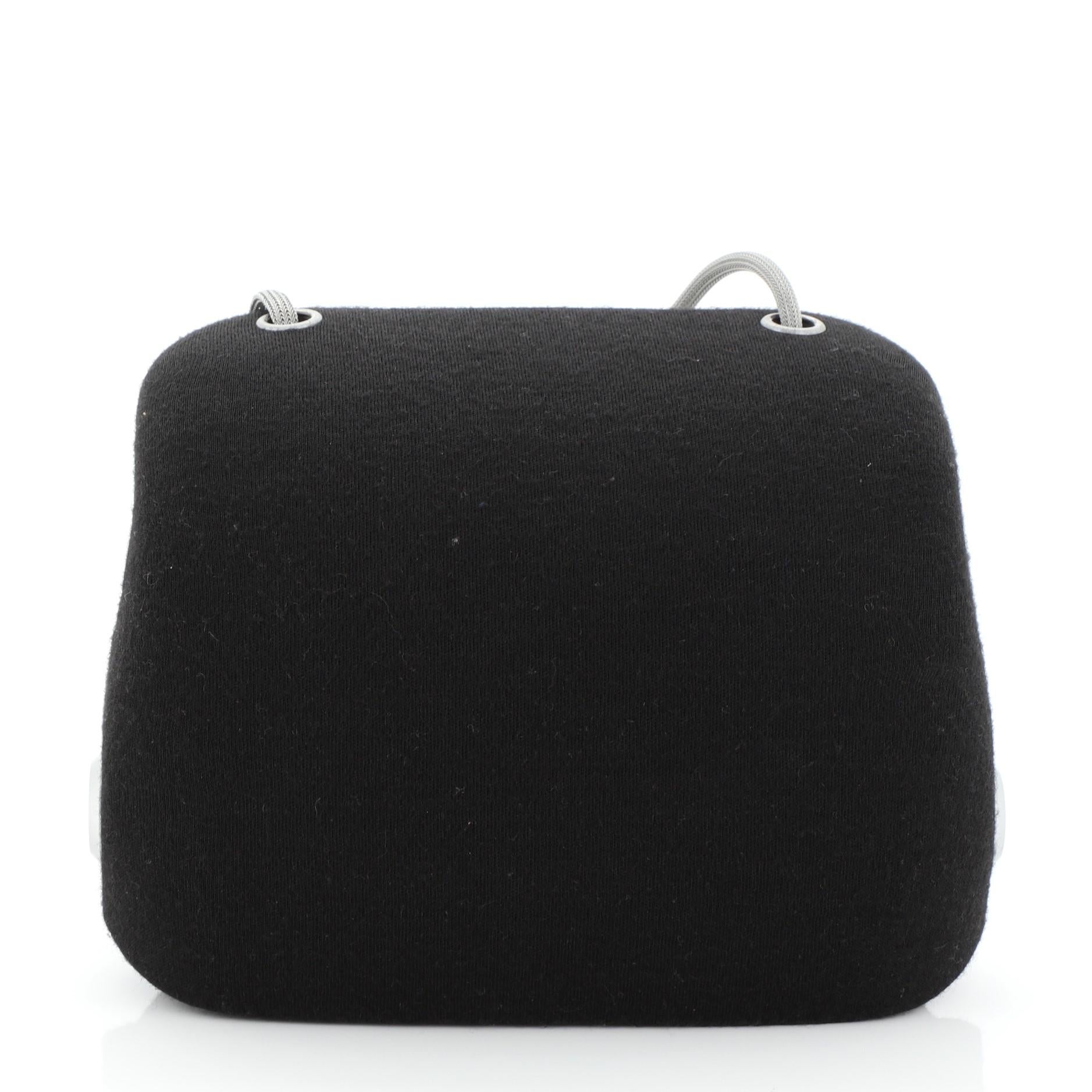 Black Chanel Millennium Shoulder Bag Jersey