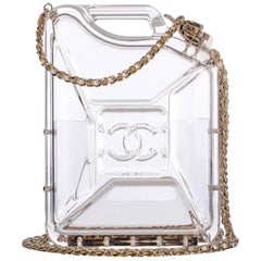 Chanel Minaudière Gasoline Clear Ghw Plexiglass Clutch