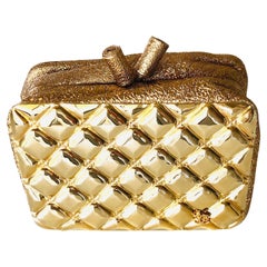 Chanel Minaudiere gold Moscow lion head clutch Swarovski crystals evening bag