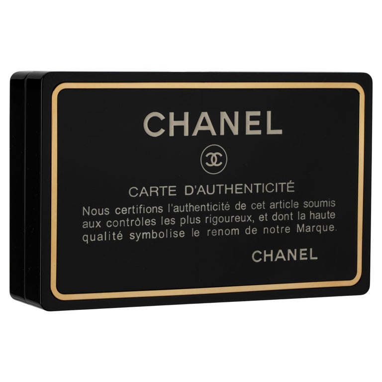 Chanel Minaudière Limited Edition Black Authenticity Card Gold-Tone  Hardware at 1stDibs