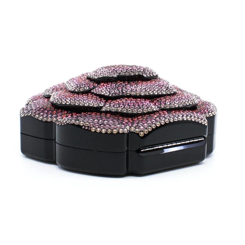 Chanel Minaudière Limited Edition Camellia with pink tone crystals 1
