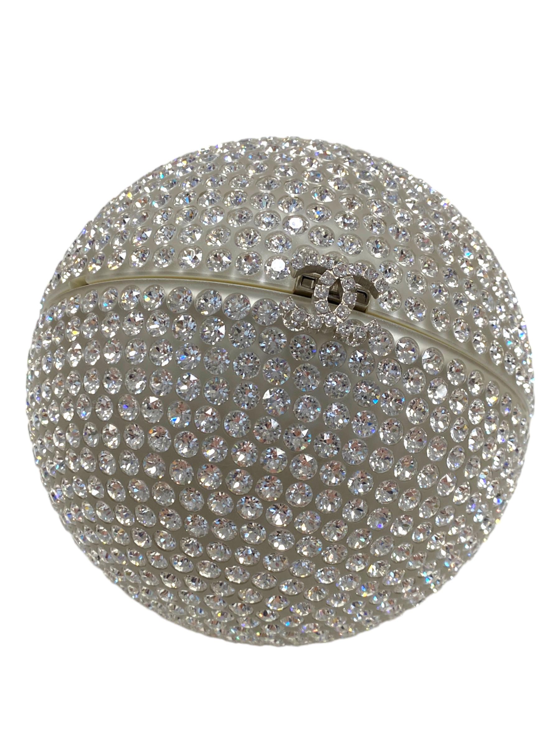 Chanel Minaudière Limited Edition Crystal Ball Evening Clutch In Excellent Condition In Sydney, New South Wales