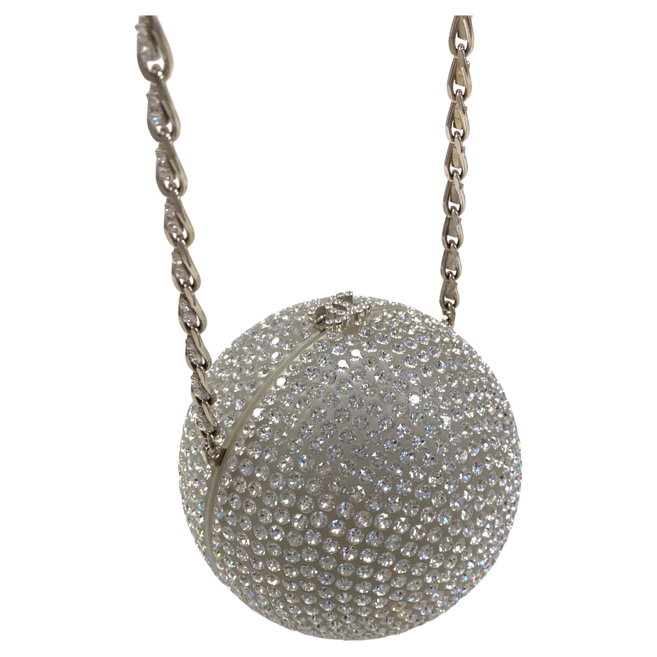 chanel pearl ball bag