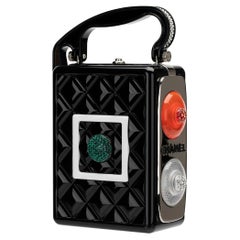 Chanel Minaudière Limited Edition Plexiglass Traffic Silver-Tone Hardware