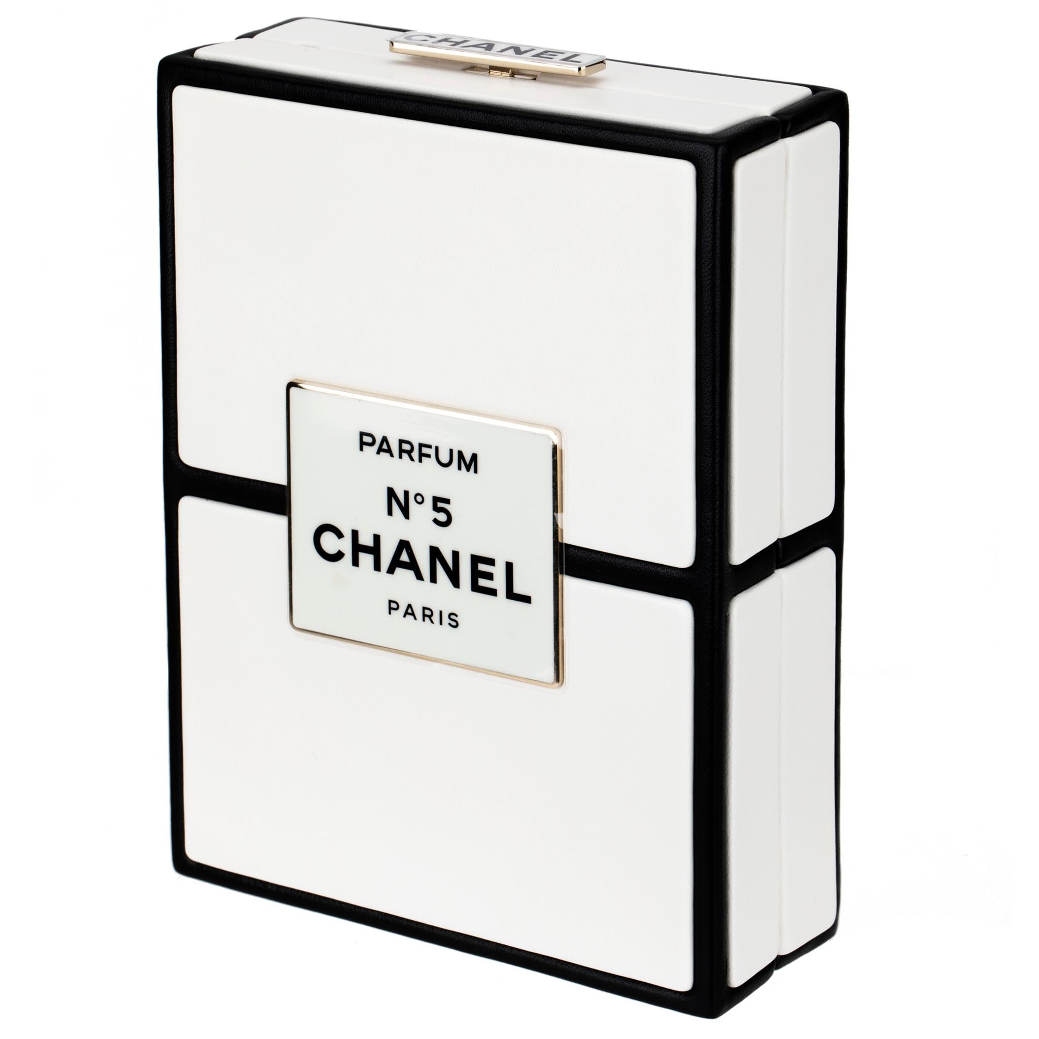 Chanel Minaudière Limited Edition White & Black Chanel No.5 Perfume Box 3