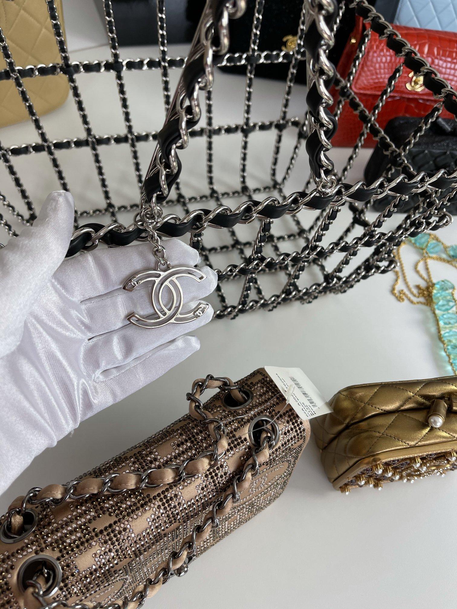 Chanel Minaudière Supermarket Grocery Basket Chain Collector's Runway Tote 1