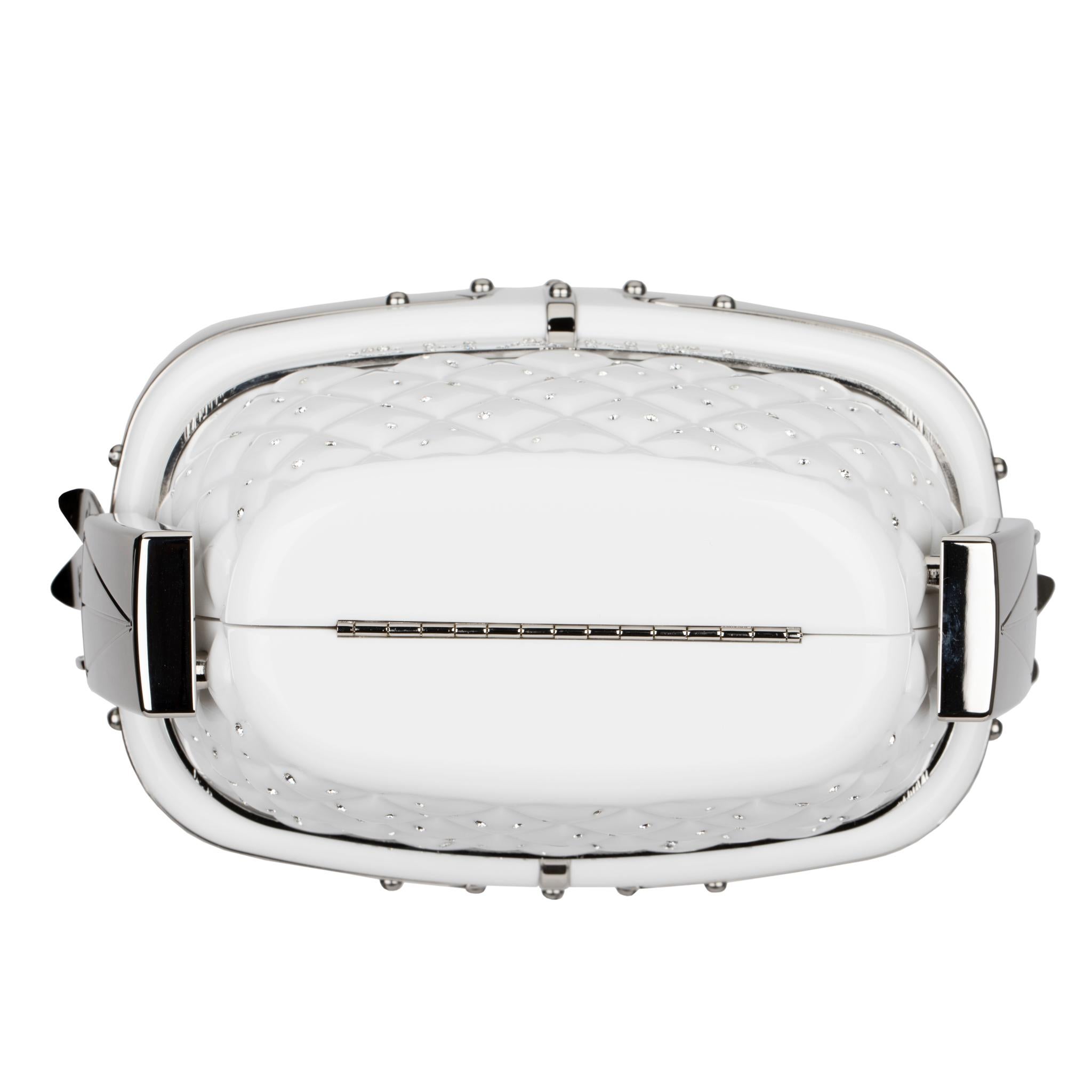 Chanel Minaudière White Snow Gondola Silver-Tone Hardware 1