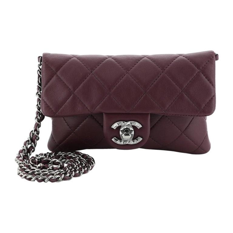 CHANEL Mineral Nights Purple Quilted Lambskin Mini Flap Bag