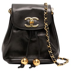 Chanel Mini 1994 Lambskin Rare Vintage Classic Flap Drawstring Crossbody Bag
