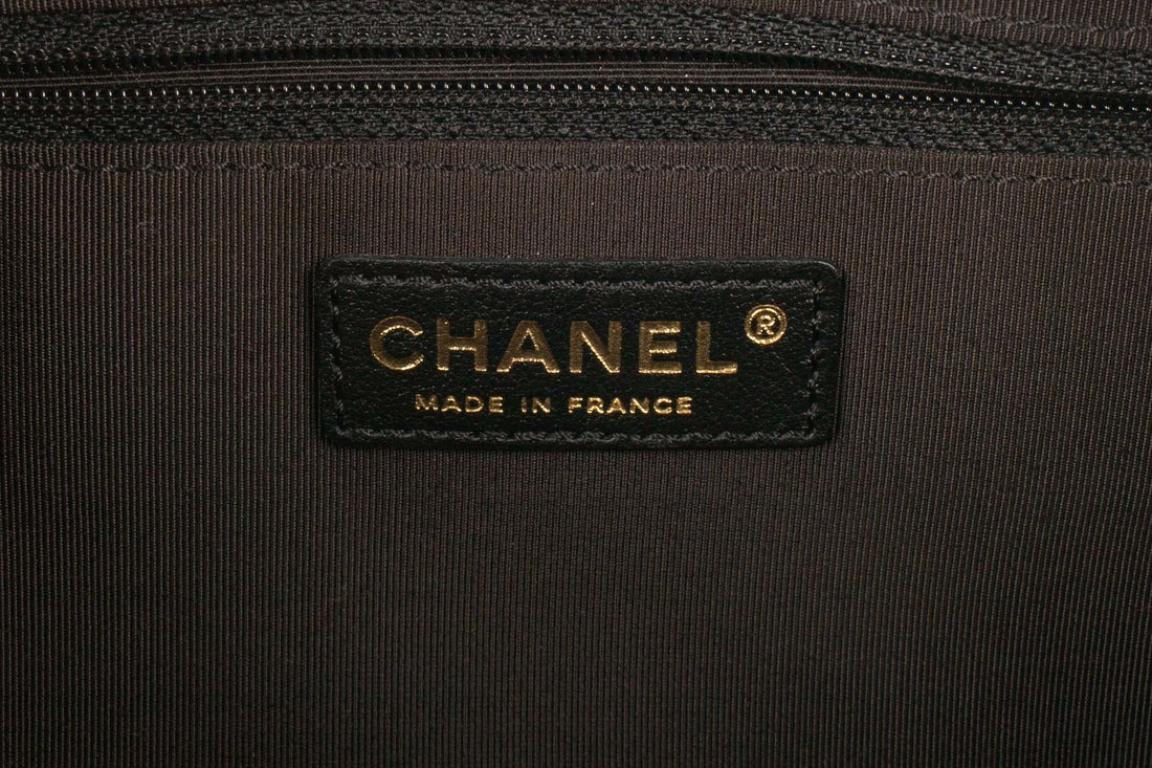Chanel Mini Boston Black Quilted Caviar Grain Calfskin Bag, 2005/2006 For Sale 7