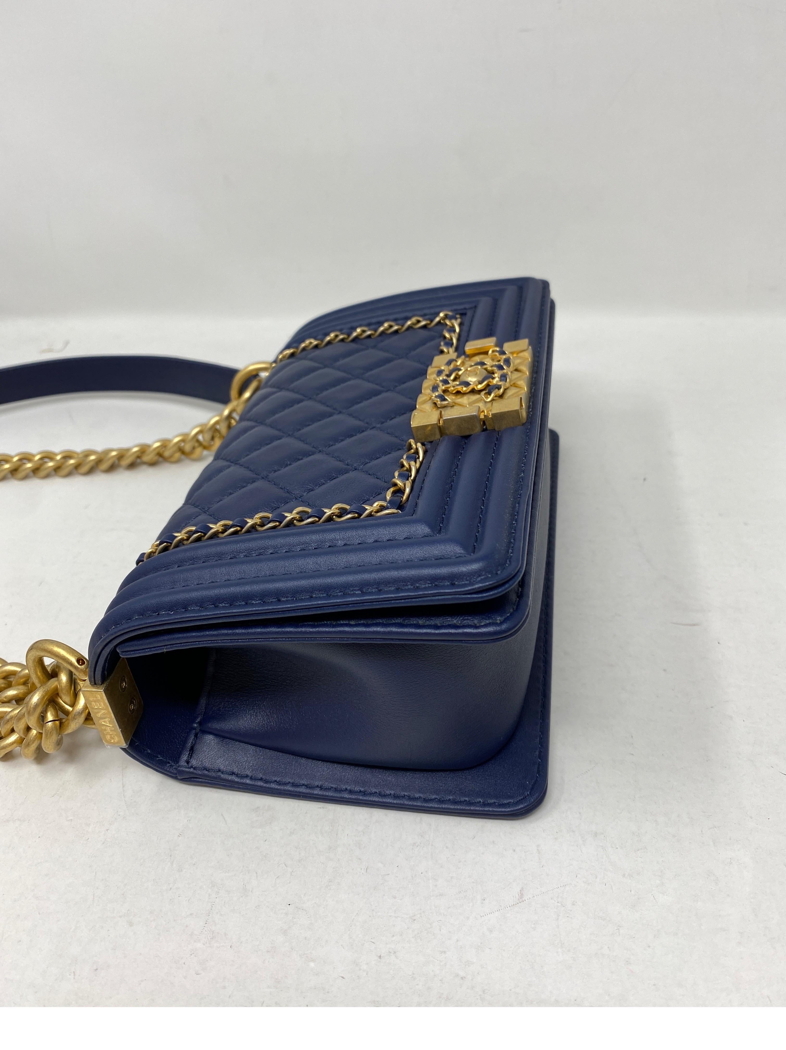 Chanel Mini Boy Limited Edition Navy Bag 3