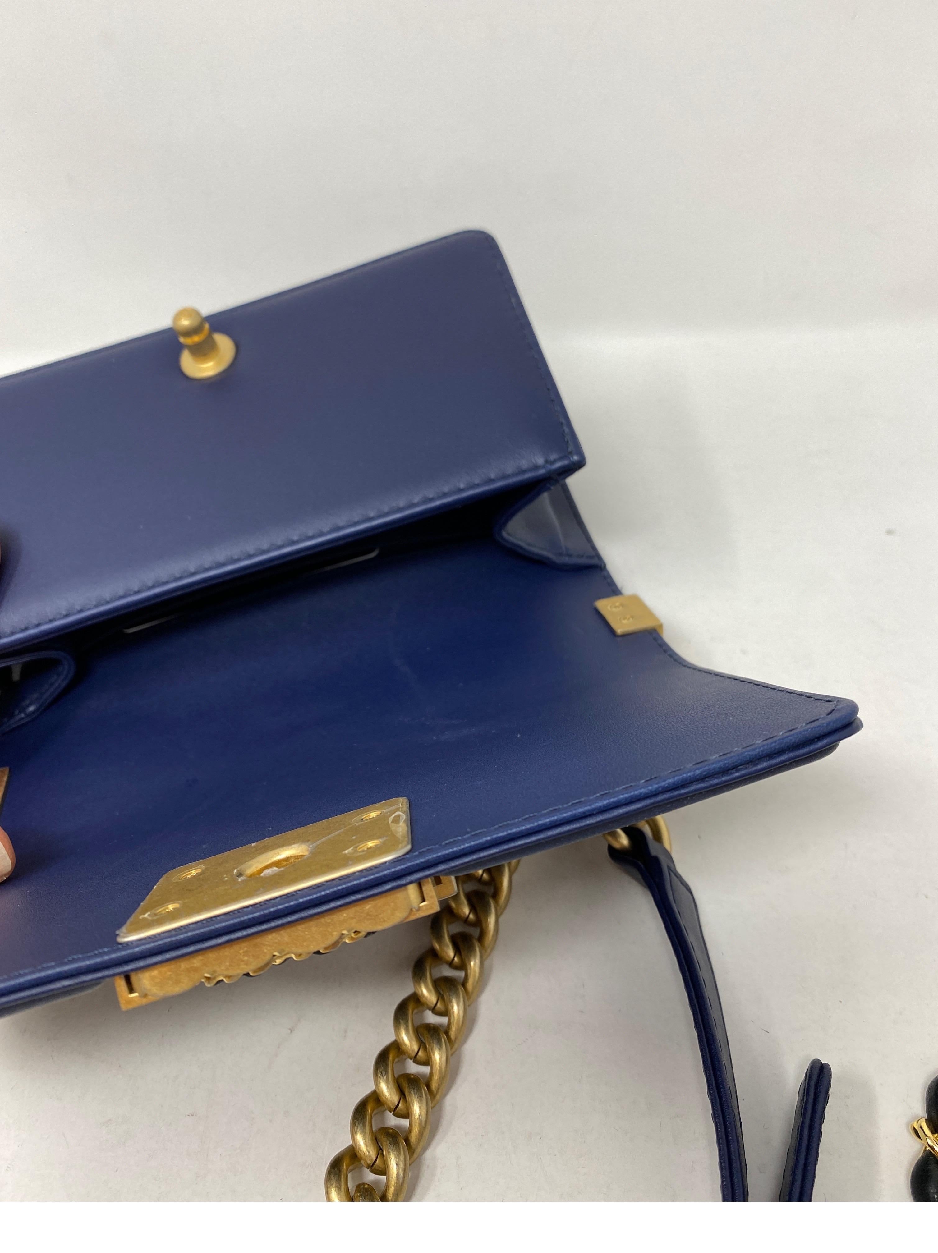 Chanel Mini Boy Limited Edition Navy Bag 5