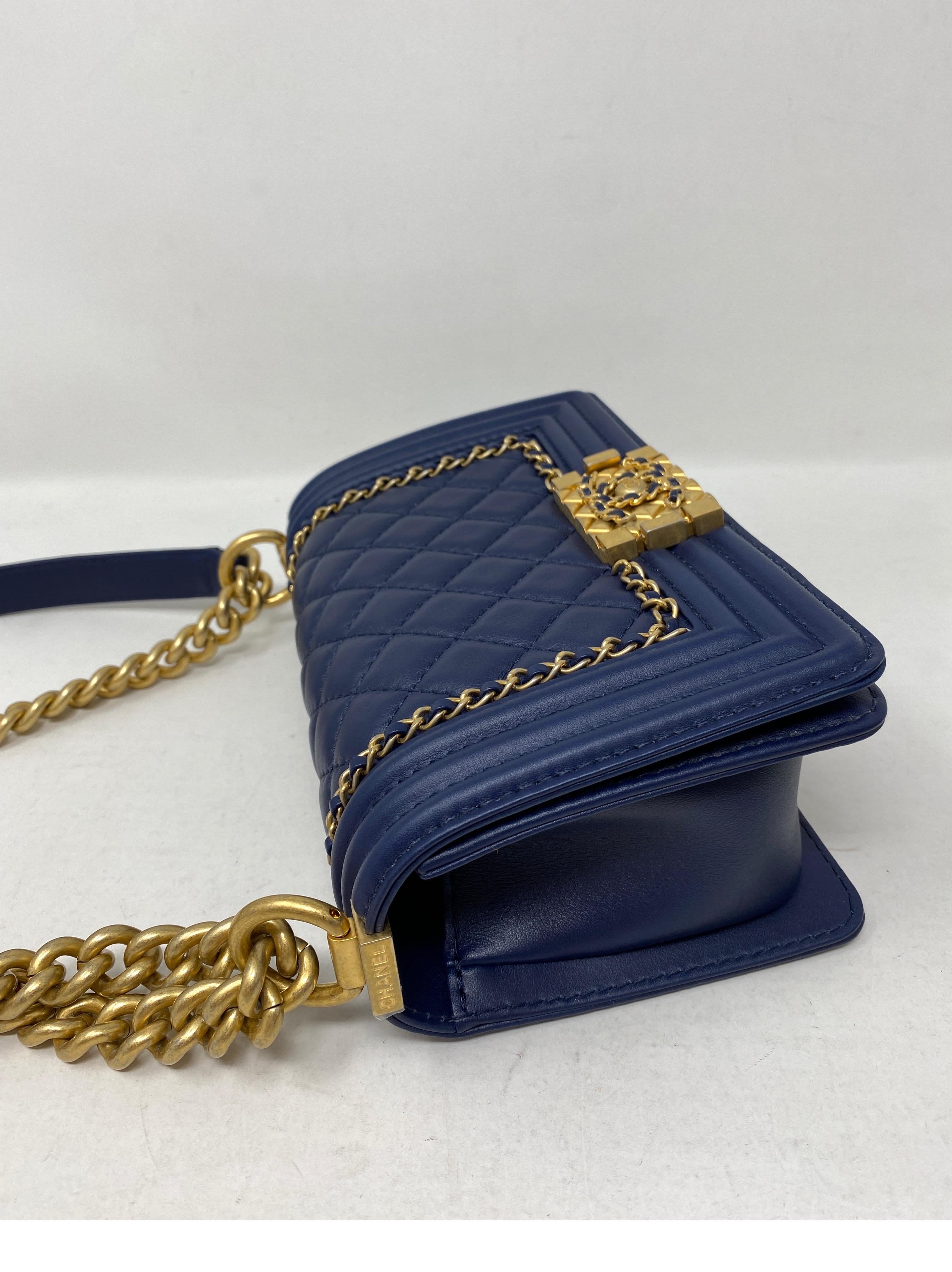 Chanel Mini Boy Limited Edition Navy Bag 1