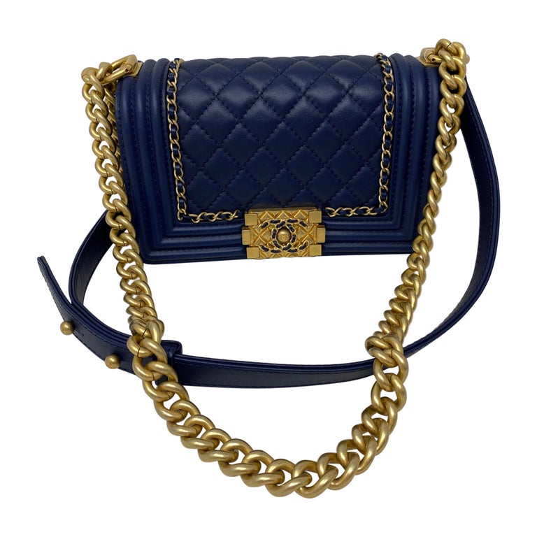 Chanel Mini Boy Limited Edition Navy Bag at 1stDibs  chanel iridescent  caviar quilted mini boy flap navy, mini chanel boy, chanel boy bag navy