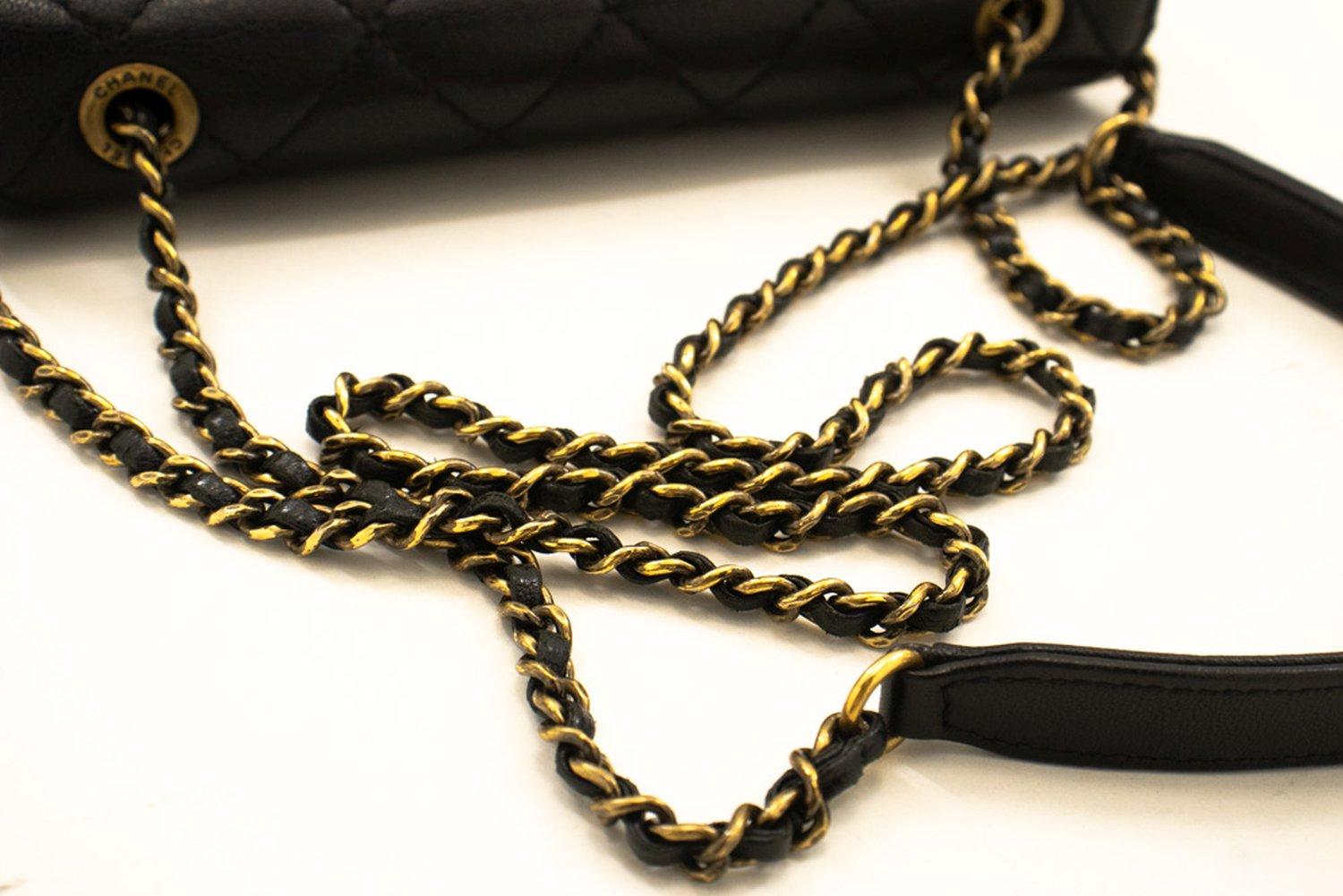 MINI CHAIN BAG 17 IN WHITE CALFSKIN