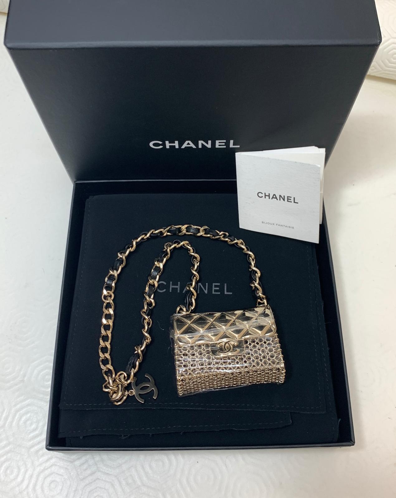 Chanel Mini Charms Bag Necklace For Sale 1