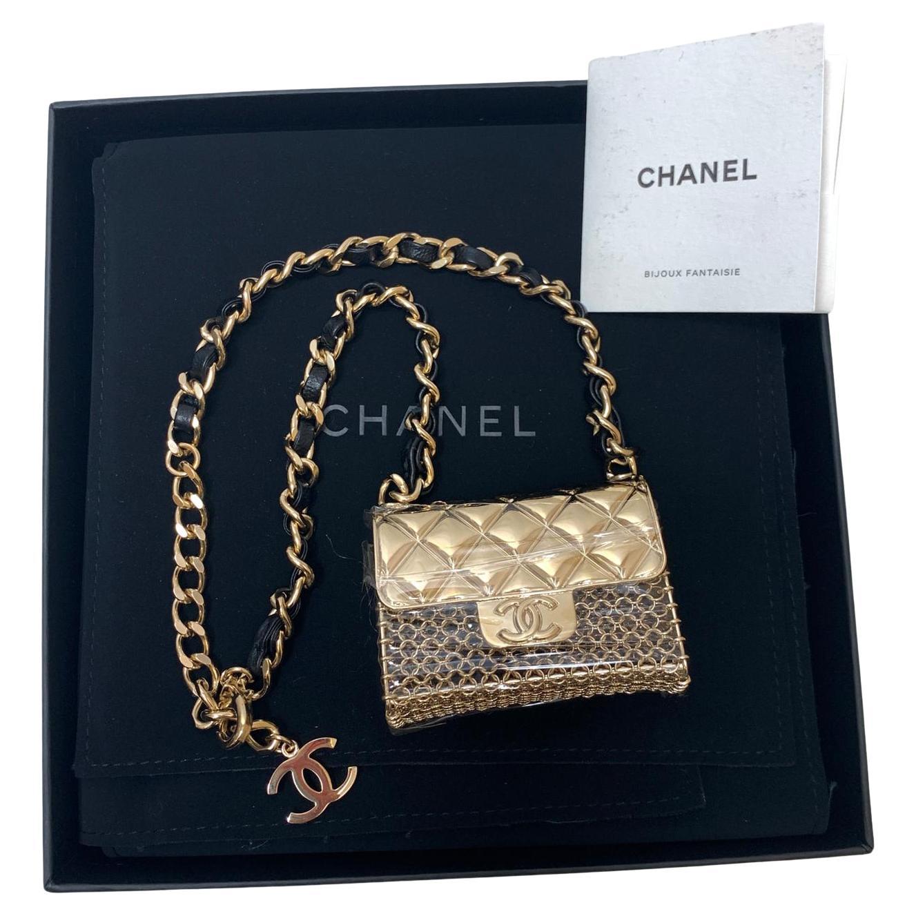 Chanel Mini Charms Bag Necklace For Sale
