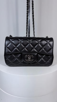 Chanel mini classic flap bag "So Black" new in original box