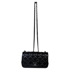 Chanel mini classic flap bag "So Black" new in original box