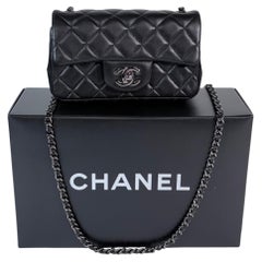 Chanel mini classic flap bag "So Black" nuova in scatola originale