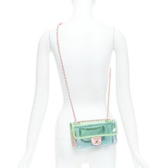 CHANEL Mini Coco Splash Runway pastel PVC flap crossbody bag