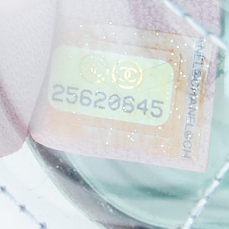 CHANEL Mini Coco Splash Runway pastel PVC flap crossbody bag 4